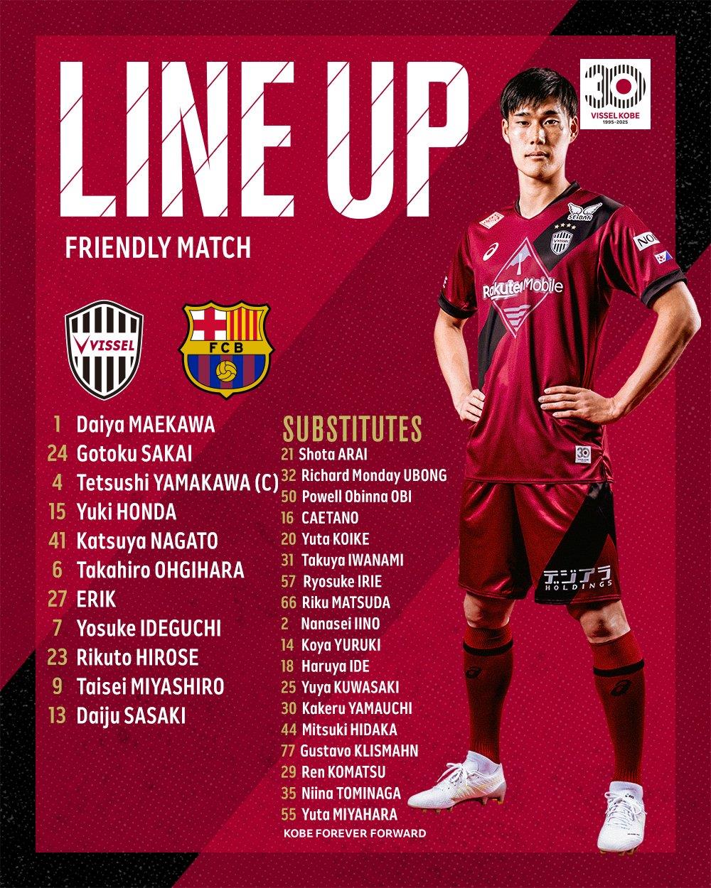 Barcelona vs. Vissel Kobe: Yamal và Rafinha dẫn dắt đội hình, Lewandowski và Rashford ngồi dự bị