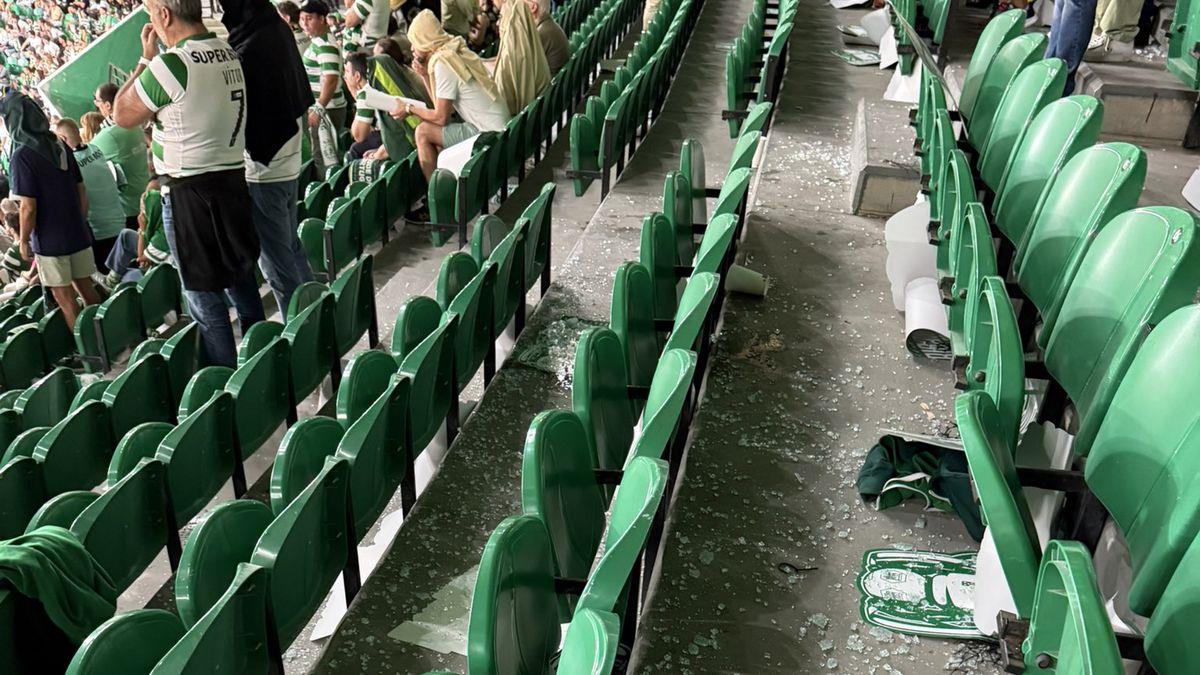 Một sự cố an toàn đã xảy ra trong trận đấu giữa Sporting CP và Porto, khiến 17 người bị thương nhẹ do kính trên khán đài rơi xuống.